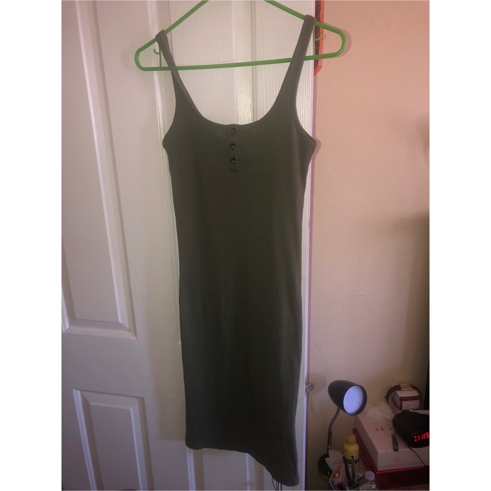 Olive green dress